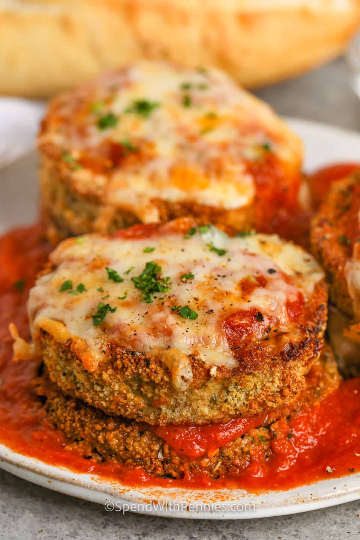 Air Fryer Eggplant Parmesan