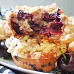 Cherry Crumble Muffins - My Gorgeous Recipes