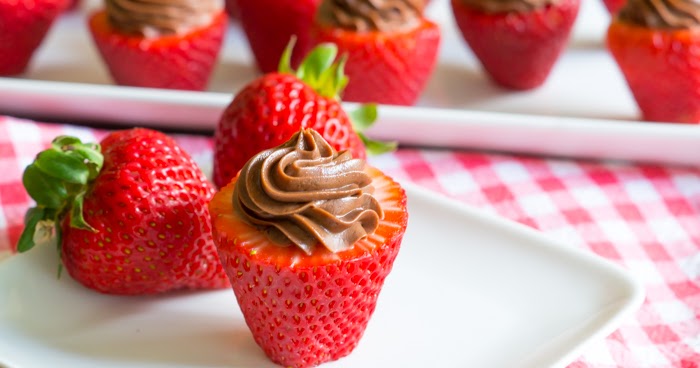 Chocolate Cheesecake-Filled Strawberries | Bake at 350°