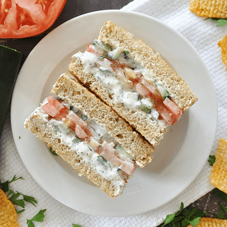 Creamy Cucumber Tomato Sandwich | HEALTHY & Delicious 10 Minute Recipe 1 Creamy Cucumber Tomato Sandwich | HEALTHY & Delicious 10 Minute Recipe