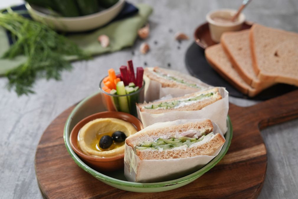 Cucumber Tahini Sandwich 1 Cucumber Tahini Sandwich