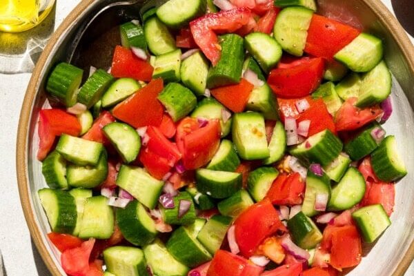 Cucumber Tomato Salad - Skinnytaste