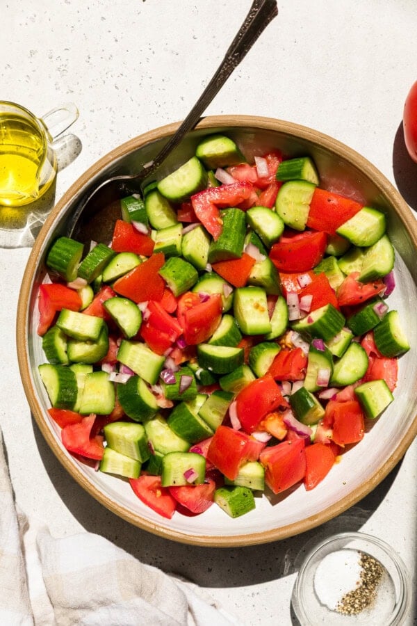 Cucumber Tomato Salad - Skinnytaste