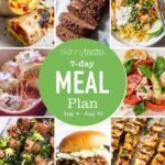 Free 7 Day Healthy Meal Plan (August 4-10)