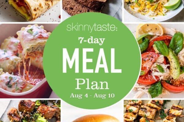 Free 7 Day Healthy Meal Plan (August 4-10)