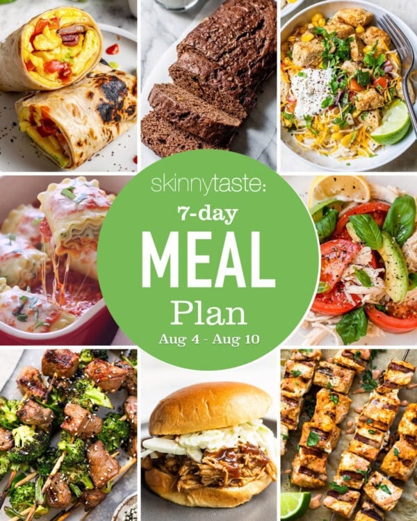 Free 7 Day Healthy Meal Plan (August 4-10)