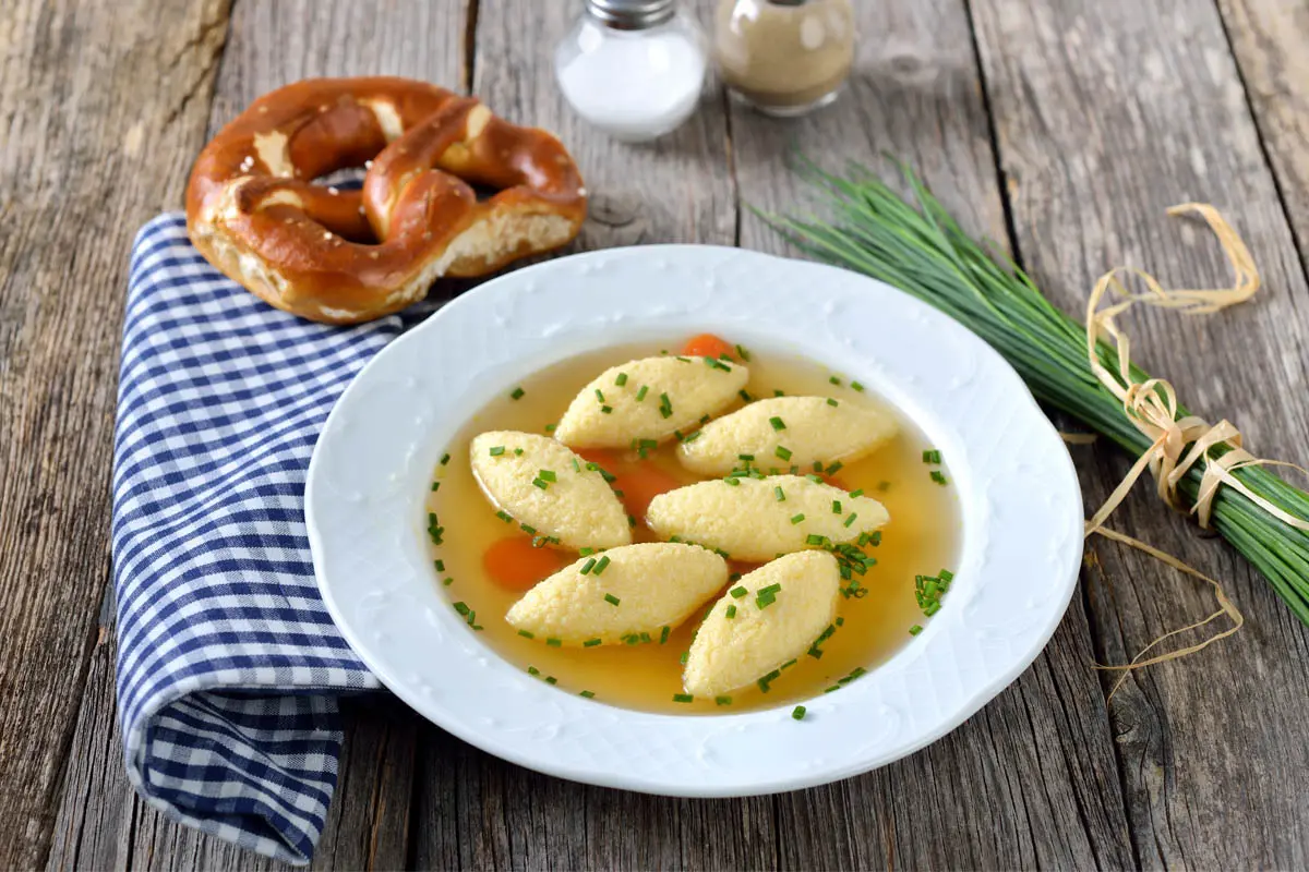 Griessnockerl Suppe - Semolina Dumpling Soup