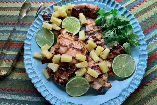 Grilled Pineapple Lime Chicken Thighs Recipe