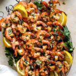 Grilled Shrimp Skewers with Parmesan Garlic Butter