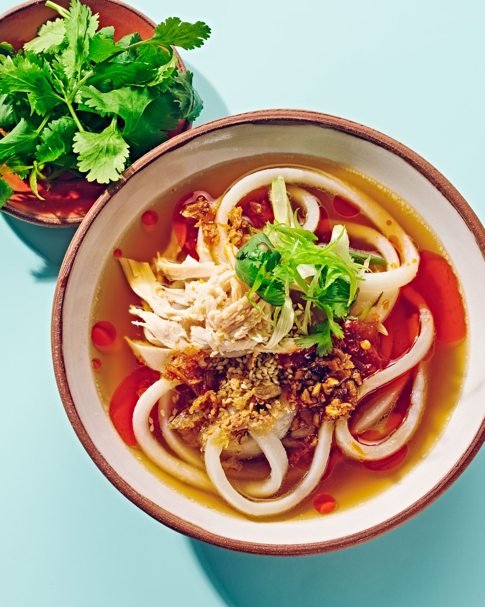 Lao Chicken and Rice Noodle Soup Recipe