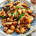 Chinese mushroom and chicken stir fry