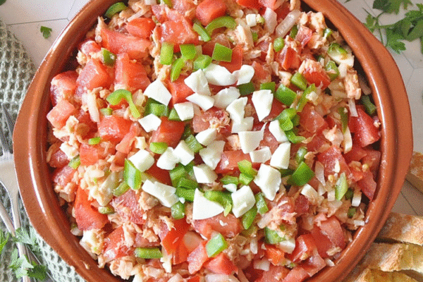 Spanish Summer Tomato Salad | The Famous Pipirrana Salad Recipe