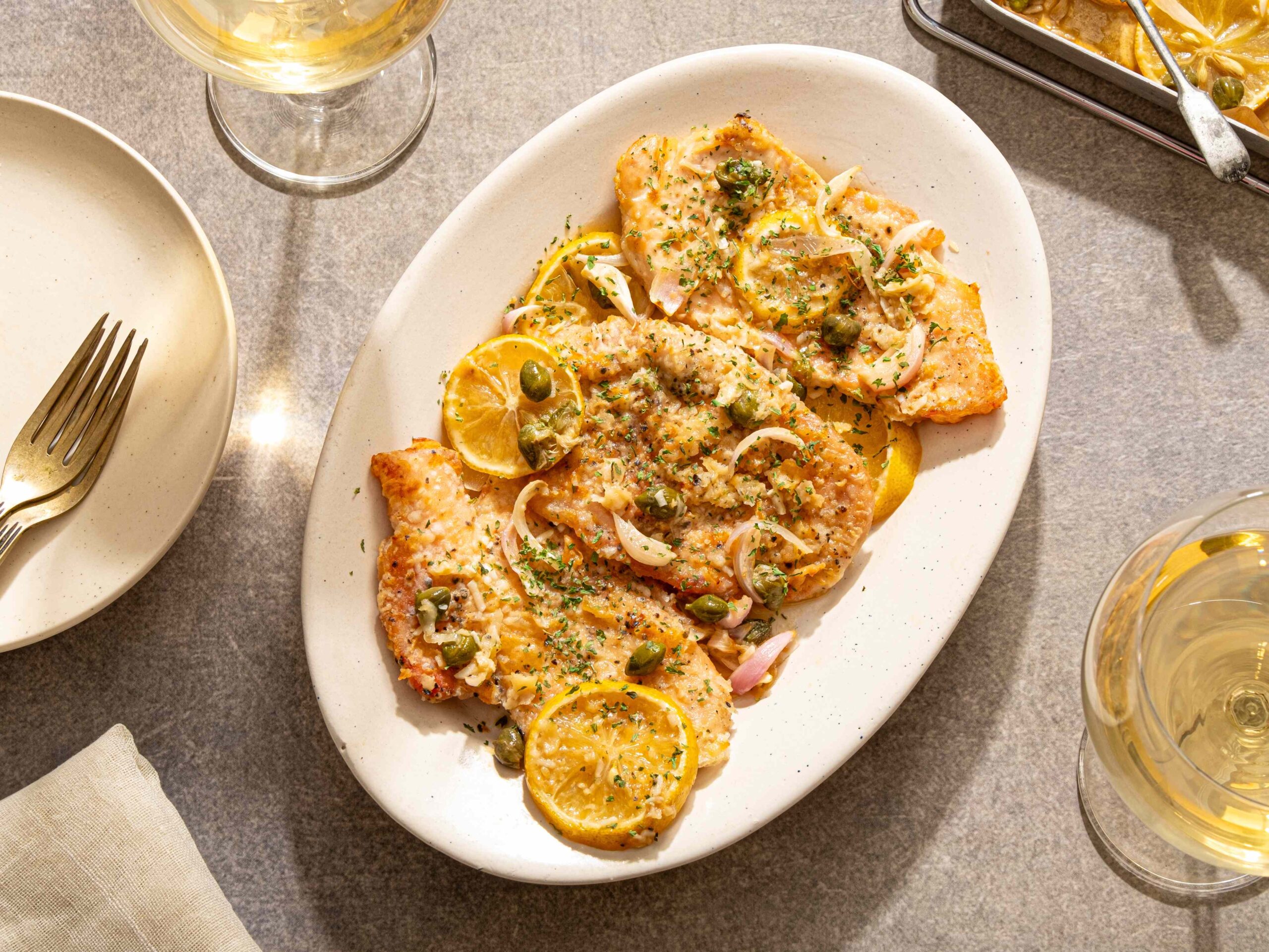 This Sheet-Pan Chicken Piccata Is So Good, You’ll Forget It’s a Weeknight