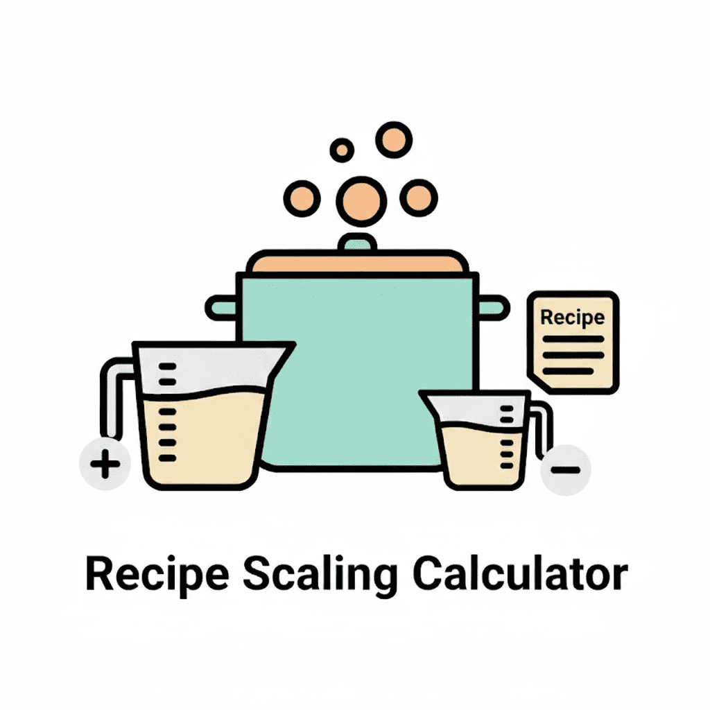 Recipe Scaling Calculator 1 Interactive Recipe Scaling Calculator