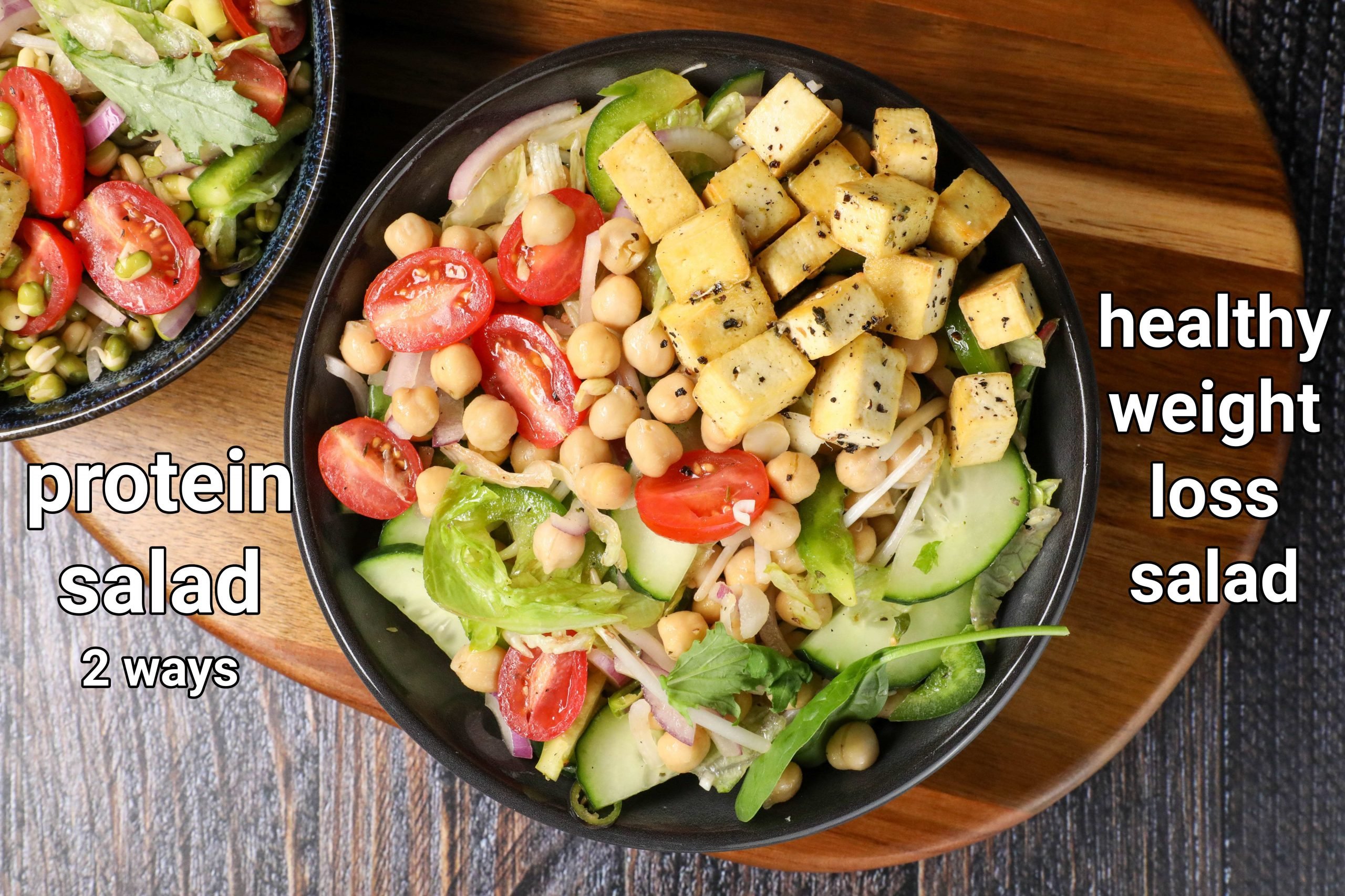 High Protein Salad Recipe | Weight Loss Salad 3 Ways