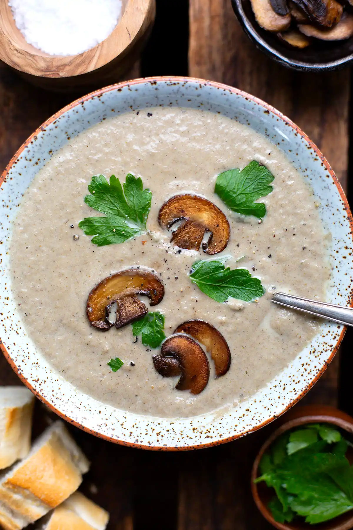 Mushroom soup (quick & easy) - cooking carousel 1 Mushroom soup (fast & simple) - cooking carousel