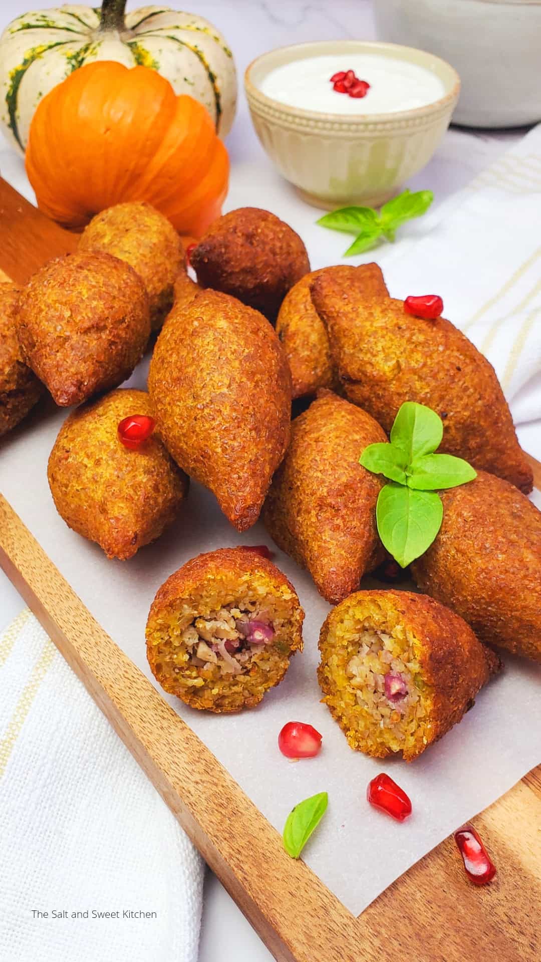 Vegan Pumpkin Kibbeh Balls- The Salt and Sweet Kitchen 3 Vegan Pumpkin Kibbeh Balls- The Salt and Sweet Kitchen